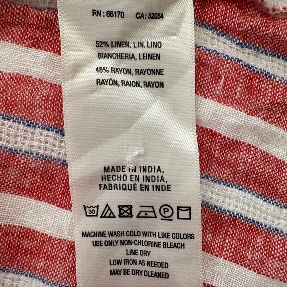 Anthropologie boho top with 3/4 length sleeves, loose  fitting, embroidered - Picture 13 of 13